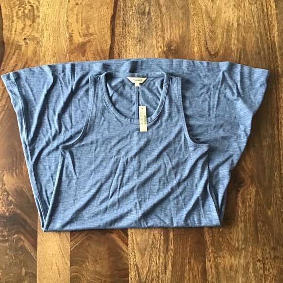 NWT Madewell Blue Highpoint Tank Dress - Picture 3 of 7